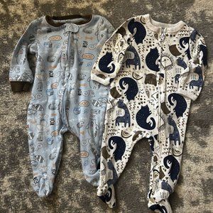 Koala Baby-Sterling Baby Cotton Footed Sleepers 6 Months
